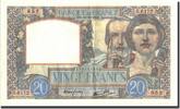 Frankreich 20 Francs Geldschein, 20 F 1939-1942 ''Science et Travail'' -