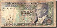 Türkei 10,000 Lira Geldschein, 1970-10-14, KM:199, SGE -