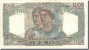Frankreich 1000 Francs 1 000 F 1945-1950 ''Minerve et Hercule'' -