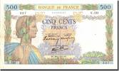 Frankreich 500 Francs 500 F 1940-1944 ''La Paix'', 1940-06-20, SS+ -
