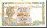 Frankreich 500 Francs 500 F 1940-1944 ''La Paix'', 1940-06-20, S+ -