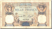 Frankreich 1000 Francs 1 000 F 1927-1940 ''Cérès et Mercure'' -