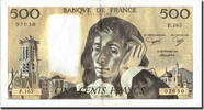 Frankreich 500 Francs 500 F 1968-1993 ''Pascal'', 1982-08-05, SS+ -