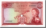 Jersey 5 Pounds Geldschein, 1963, Specimen, KM:9s2, UNZ