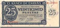 Spanien 25 Pesetas Geldschein, 1936-11-21, KM:99a, VZ -