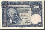 Spanien 500 Pesetas Geldschein, 1951-11-15, KM:142a, SS -