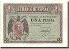Spanien 1 Peseta Geldschein, 1938-04-30, KM:107a, UNZ- -