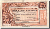 Spanien 25 Centimes Geldschein, N.D, 1937-06-30, S -