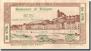 Spanien 50 Centimos Geldschein, Batiment, 1937, VZ -