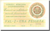 Spanien 1 Peseta Geldschein, Blason, 1937, UNZ -