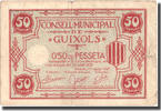 Spanien 50 Centimos Geldschein, Blason, 1937, S+ -