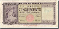 Italien 500 Lire Geldschein, 1948-02-10, KM:80a, SS -
