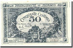 Monaco 50 Centimes Geldschein, 1920-03-20, KM:3a, UNZ- -