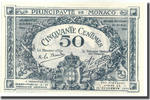 Monaco 50 Centimes Geldschein, 1920-03-20, KM:3a, UNZ -