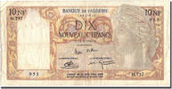 Algeria 10 Nouveaux Francs Geldschein, 1961-02-10, KM:119a, S+ -