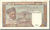 Algeria 100 Francs Geldschein, 1942-11-02, KM:88, SS -
