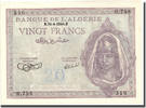 Algeria 20 Francs Geldschein, 1944-04-24, KM:92a, UNZ- -