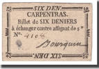 Frankreich 6 Deniers Undated (1791-92), CARPENTRAS, VZ -