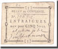 Frankreich 5 Sols Undated (1791-92), ENTRAIGUES, SS -