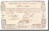 Frankreich 15 Sols Undated (1791-92), PONT-DU-CHATEAU, SS -