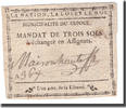 Frankreich 3 Sols Undated (1791-92), CUJOUL, S+ -