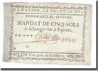 Frankreich 5 Sols Undated (1791-92), SAVIGNAC, SS -