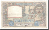 Frankreich 20 Francs Science et Travail, 1940-10-17, S+, Fayette:12.9 -