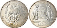 Frankreich 100 Francs Münze, André Malraux, VZ, Silber, KM:1188 -