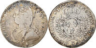 Frankreich 1/2 ECU, 44 Sols Münze, Louis XV, 1/2 Écu aux branches d'olivier -