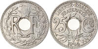 Frankreich 25 Centimes Münze, Lindauer, UNZ, Nickel, KM:867 -
