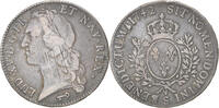 Frankreich Ecu Münze, Louis XV, Écu au bandeau, Reims, S+, Silber -