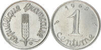 Frankreich Centime Münze, Épi, Paris, VZ, Stainless Steel, KM:928 -