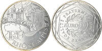 Frankreich 10 Euro Rhône Alpes, Paris, UNZ, Silber, KM:1751 -