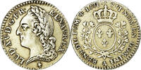 Frankreich 12 Sols, 1/10 ECU Münze, Louis XV, 1/10 Écu à la vieille tête -