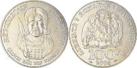 Frankreich 100 Francs Münze, Clovis, VZ, Silber, KM:1180, Gadoury:953 -