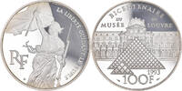 Frankreich 100 Francs Münze, Monnaie de Paris, Paris, Proof, UNZ -
