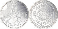Frankreich 15 Euro Semeuse, UNZ, Silber, Gadoury:2, KM:1535 -