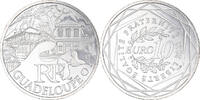 Frankreich 10 Euro Guadeloupe, Paris, UNZ, Silber, KM:1737 -