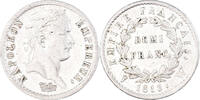 Frankreich 1/2 Franc Münze, Napoléon I, Lille, VZ, Silber, KM:691.15 -