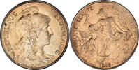 Frankreich 5 Centimes Münze, Dupuis, Paris, SS+, Bronze, KM:842, Le -
