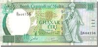 Malta 10 Liri Geldschein, UNZ -