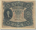 50 Kroner 1943 Norwegen Geldschein, UNZ- UNZ-