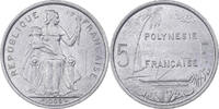 French Polynesia 5 Francs Undated (1965), Paris, Aluminium, VZ, KM:4 -