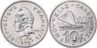 Neukaledonien 10 Francs Paris, Nickel, UNZ, KM:11 -