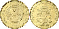 Vietnam 1000 Dông SOCIALIST REPUBLIC, Vantaa, Brass plated steel, STGL -