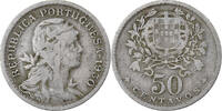 Portugal 50 Centavos Kupfer-Nickel, S+, KM:577 -