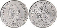 French Polynesia 20 Francs Paris, Nickel, UNZ, KM:9 -