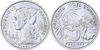 Komoren 5 Francs Paris, Aluminium, UNZ, KM:E3 -