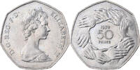 Großbritannien 50 Pence Elizabeth II, Kupfer-Nickel, SS, KM:918 -