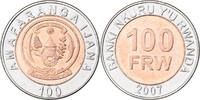 Ruanda 100 Francs British Royal Mint, Bi-Metallic, UNZ, KM:32 -